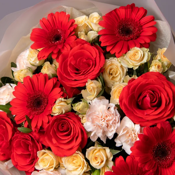 Флористический букет "Яркая мозаика" М_4