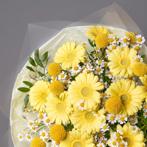 Флористический букет "Солнечный зайчик"_3