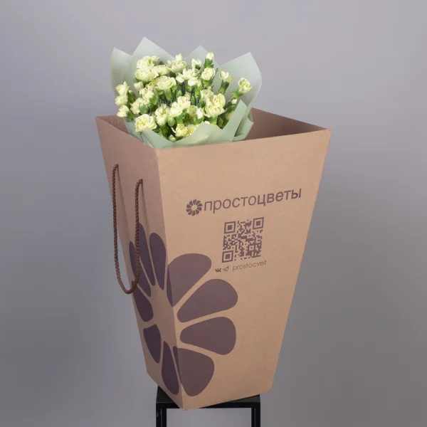 Букет Гвоздика кустовая "Грин"_5