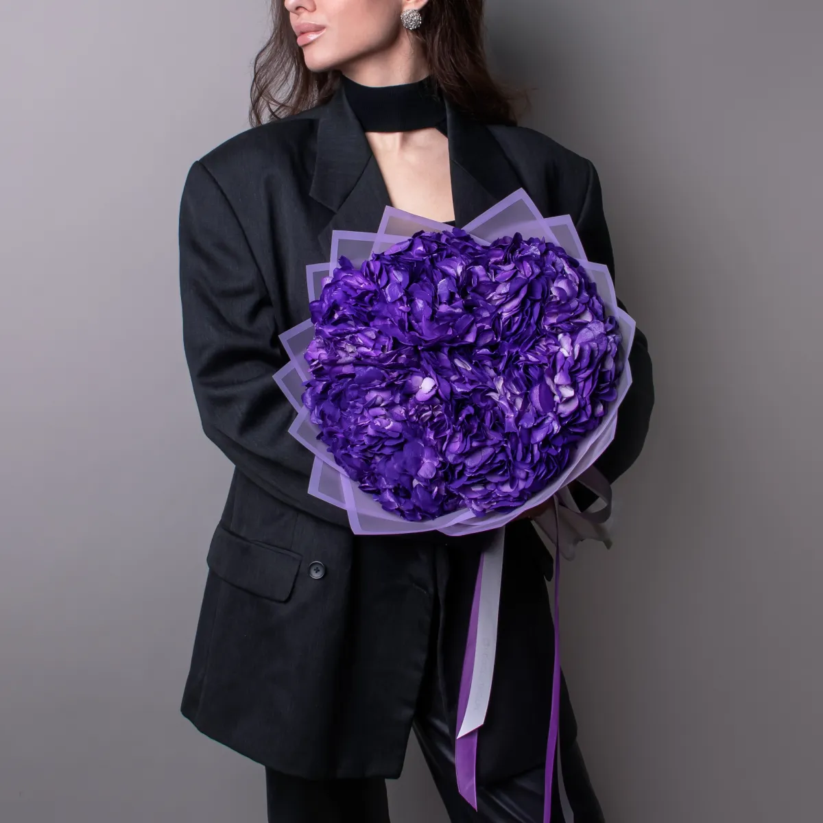 Букет Гидрангия "Грэйп Перпл"