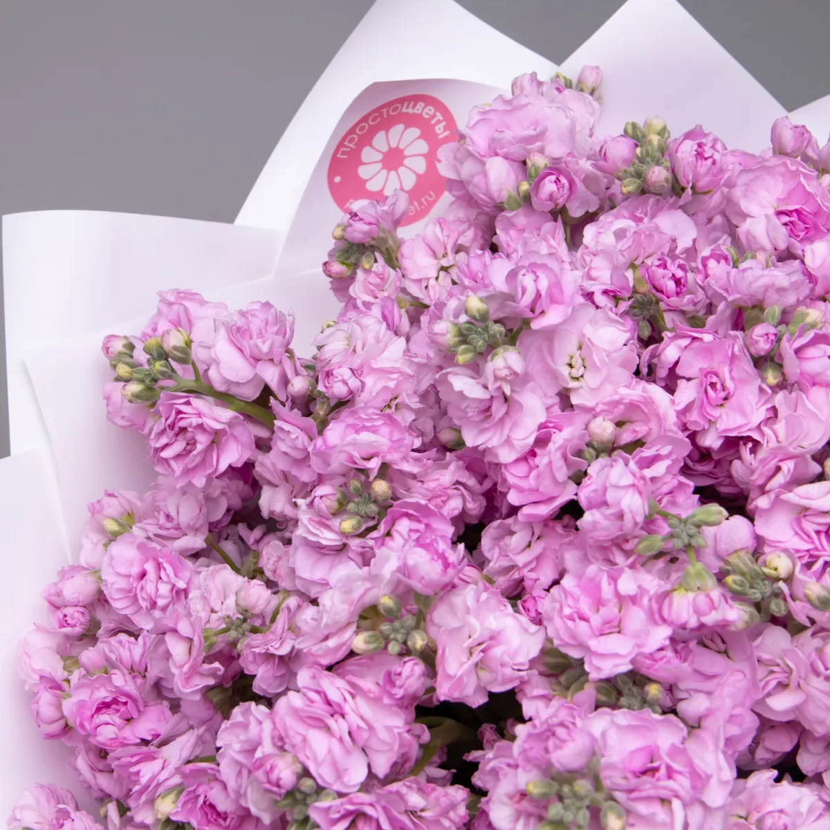 Букет Маттиола_кустовая "Розовая"