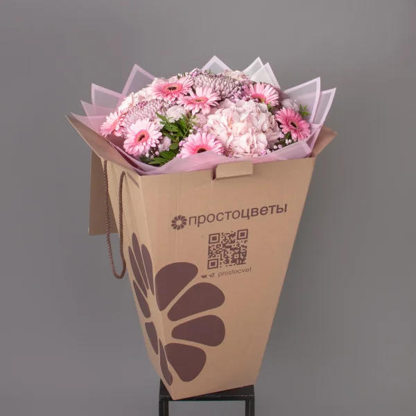 Флористический букет "Розовый кварц"_7