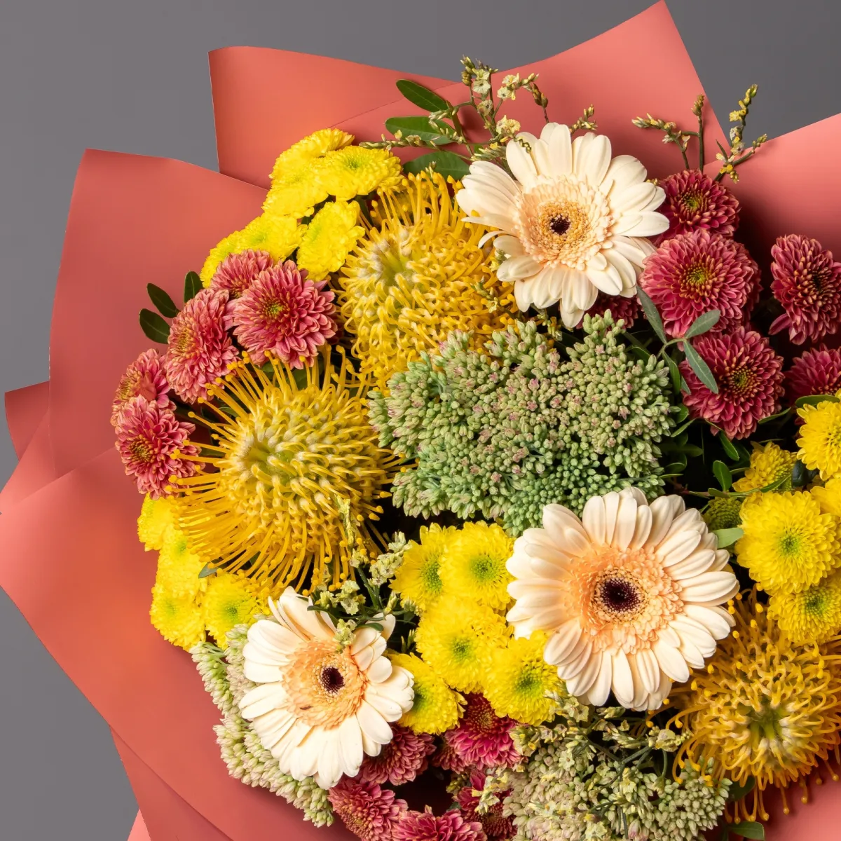 Флористический букет "Теплое сияние"_2