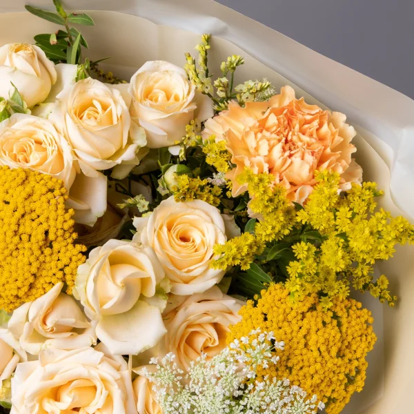 Флористический букет "Ванильное небо"_4