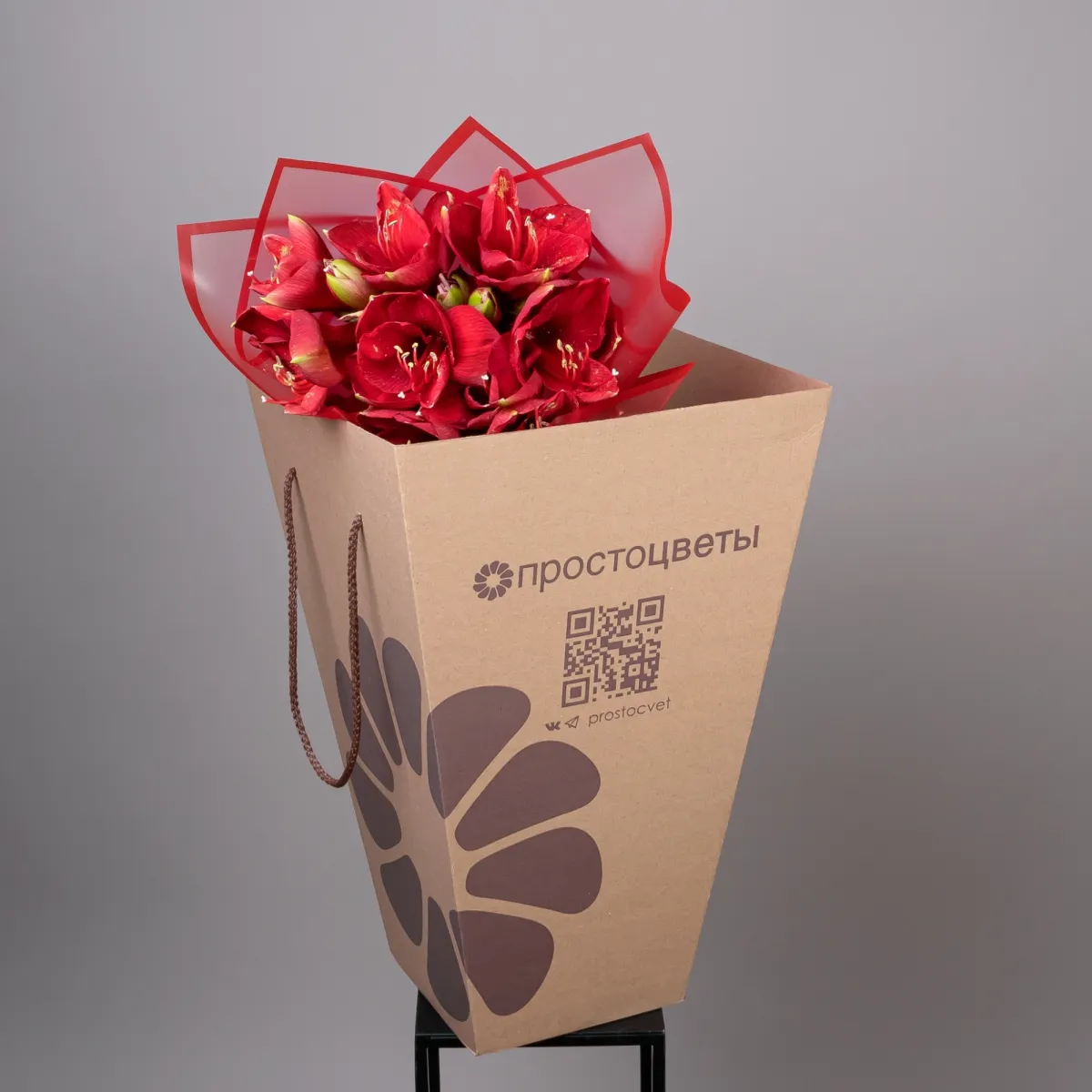 Букет Амариллис "Феррари"_5