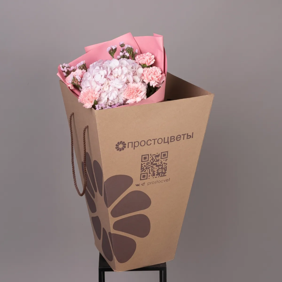 Флористический букет GPT "Розовая симфония М"_5