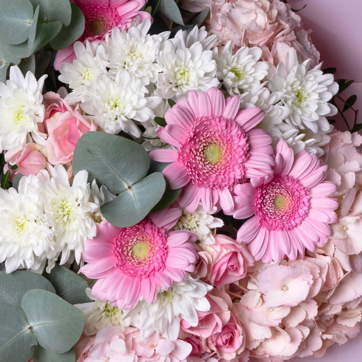 Флористический букет "Розовый шелк"_4