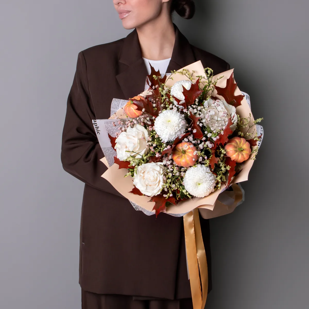 Флористический букет "Теплый шелест"_2