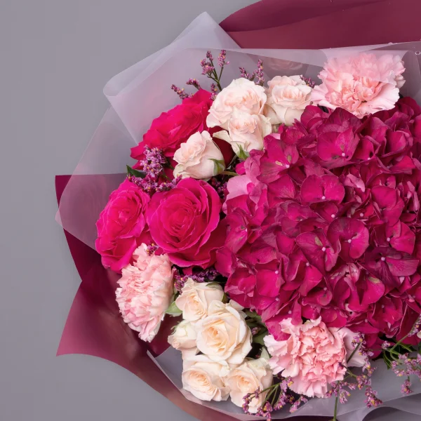 Флористический букет "Яркий поцелуй"_3