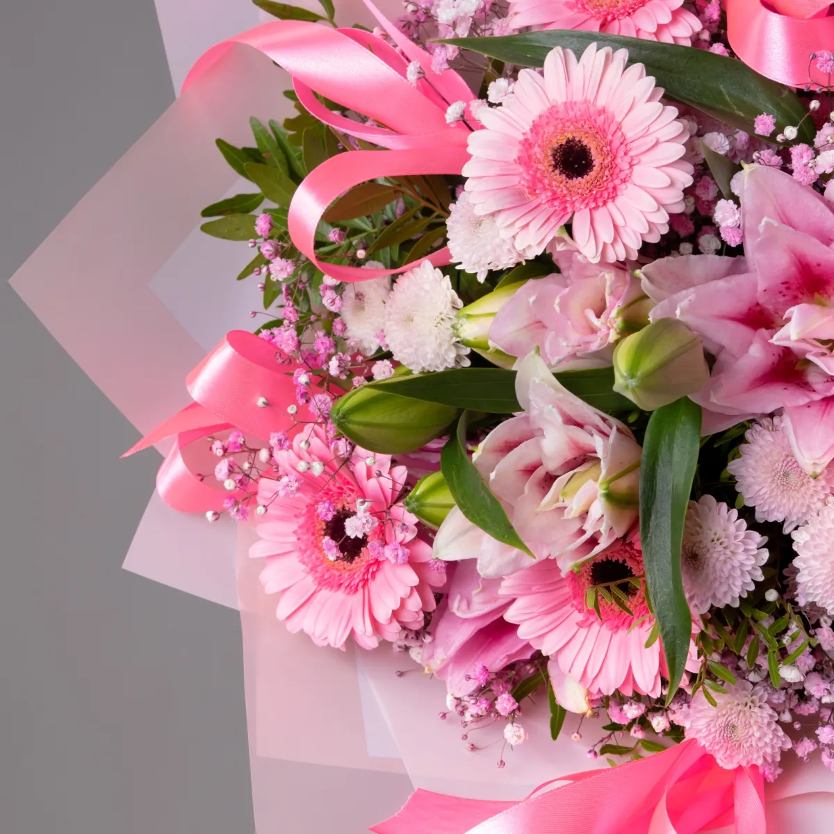 Флористический букет "Лепестки любви L"_5