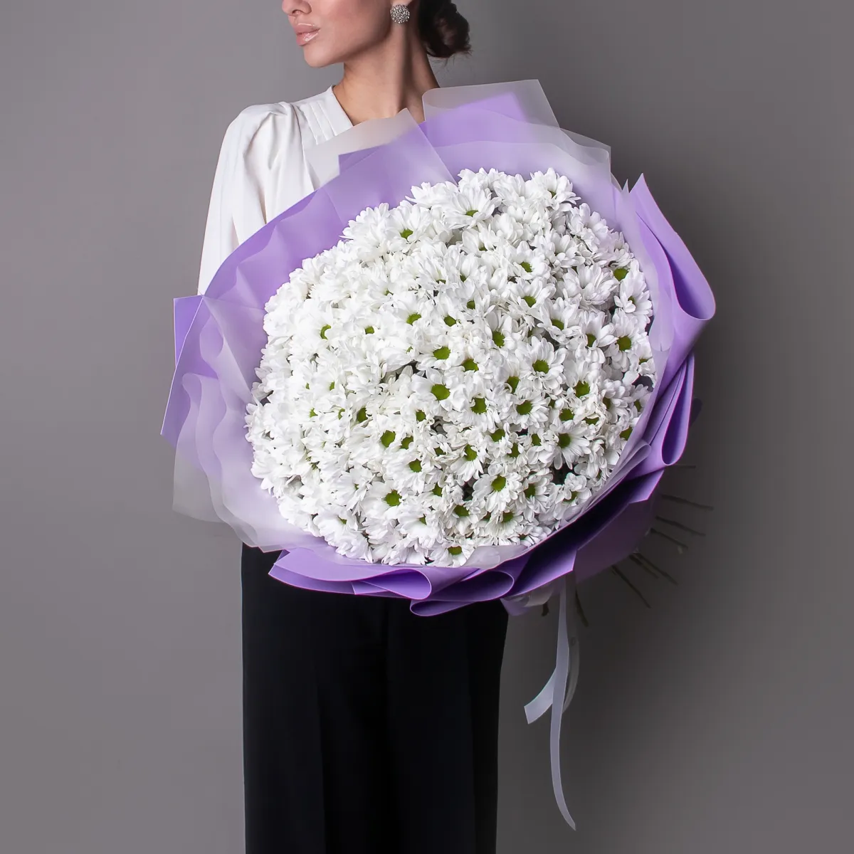 Флористический букет "Огромный букет из хризантемы"_2