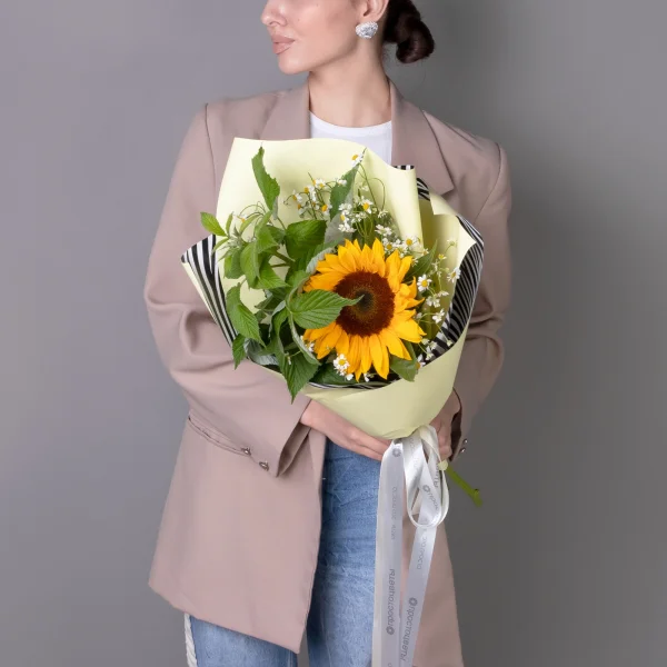Флористический букет "Маленькое солнце"_2