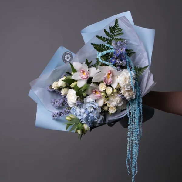Флористический букет "Лазурное небо L"