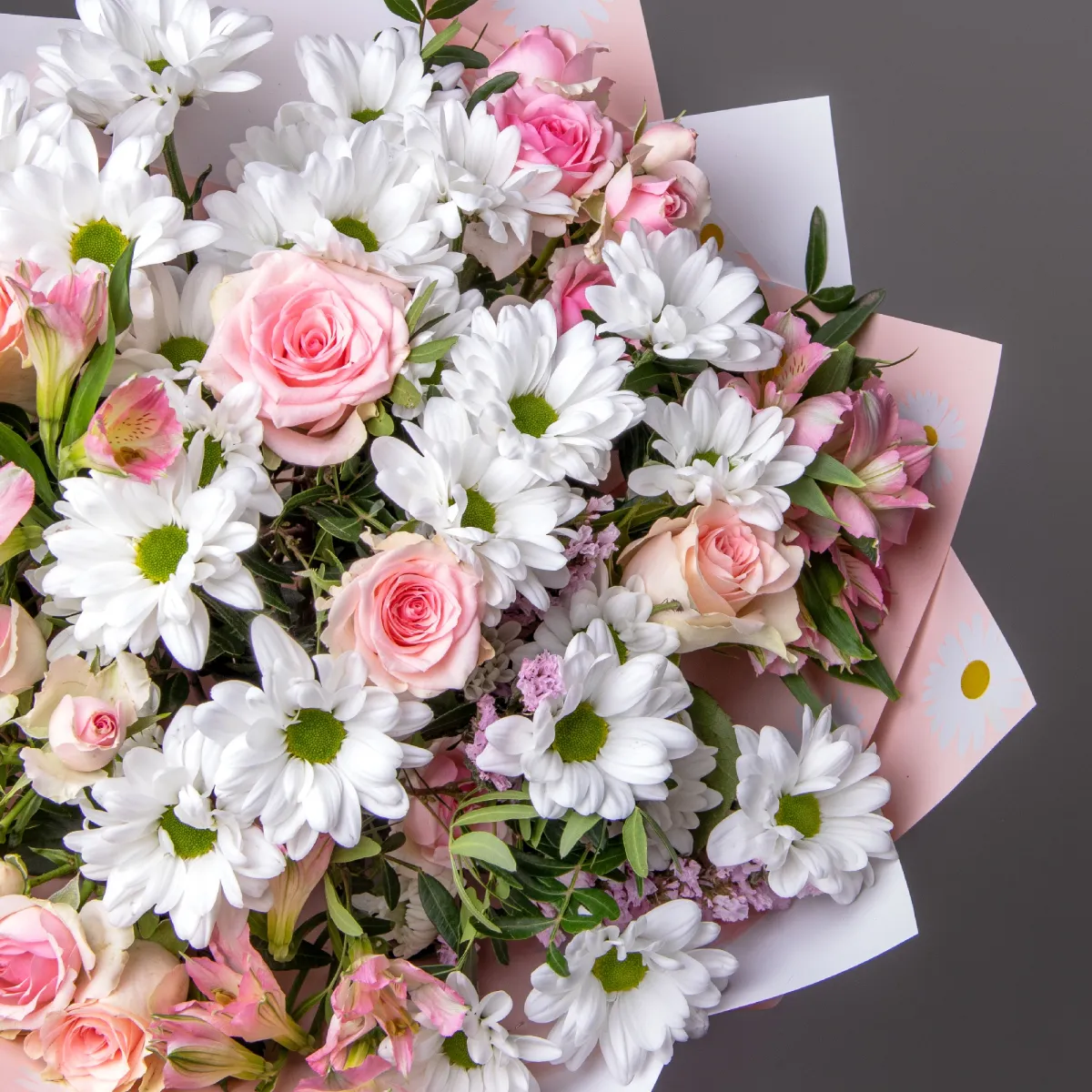 Флористический букет "Панакотта М"_5