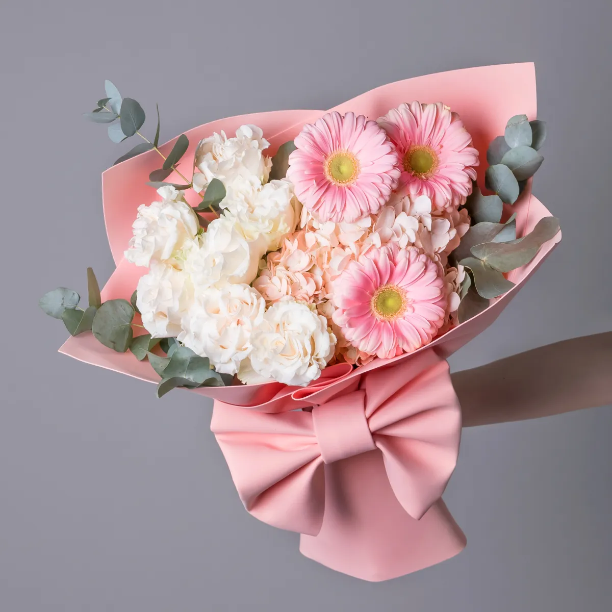 Флористический букет "Пудровая нежность"_1