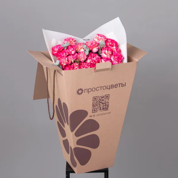 Флористический букет "Яркие диантусы"_5