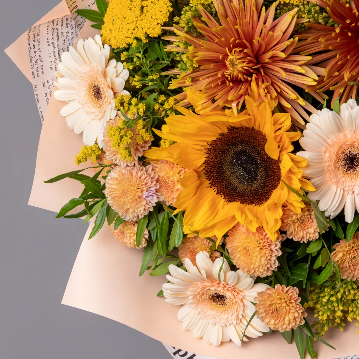 Флористический букет "Осеннее сияние М"_4