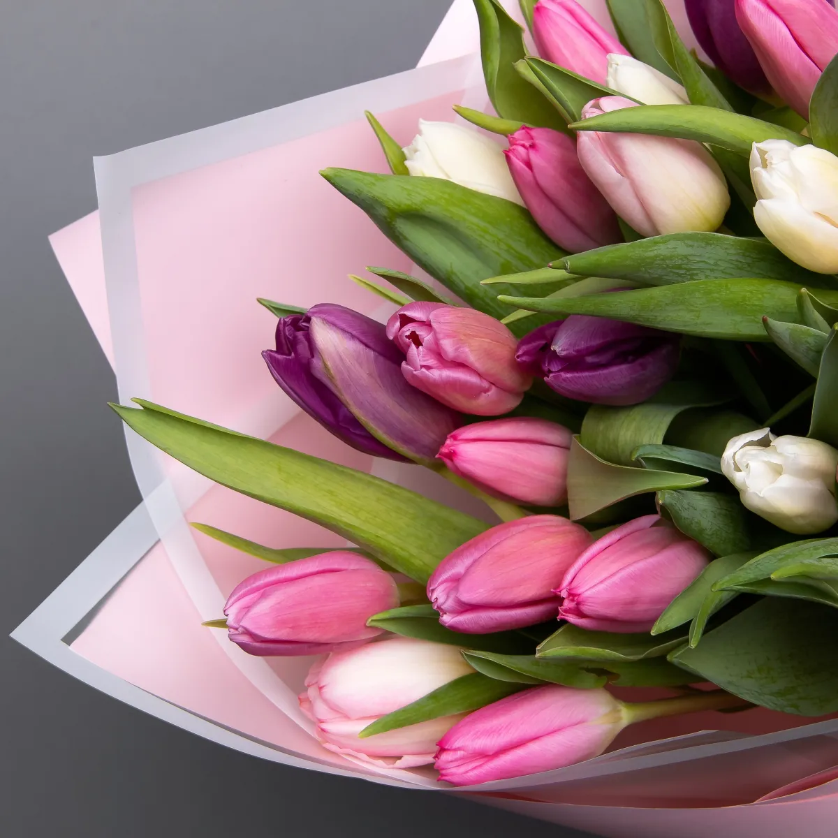 Букет Тюльпан "Эн Микс Пастель"_3