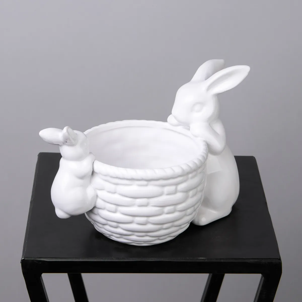 Фигурка ГК Корзинка с кроликами 850-016 23*13*15см._1
