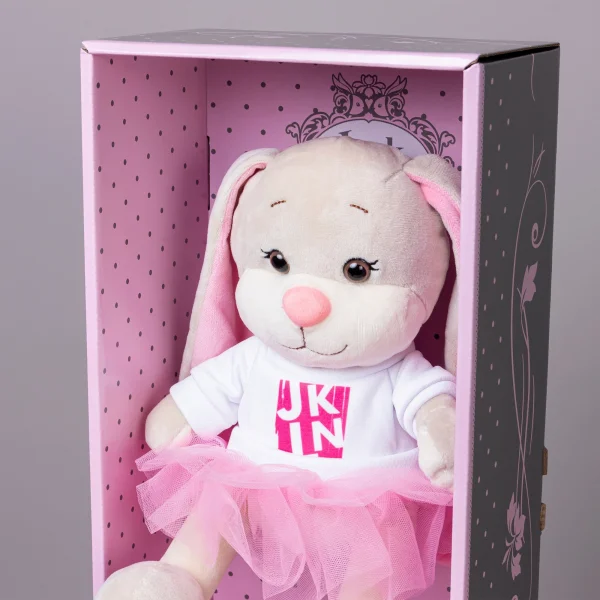 Игрушка Maxitoys, Зайка Лин В Свитшоте С Розовой Юбочкой, 20 см, В Коробке_3