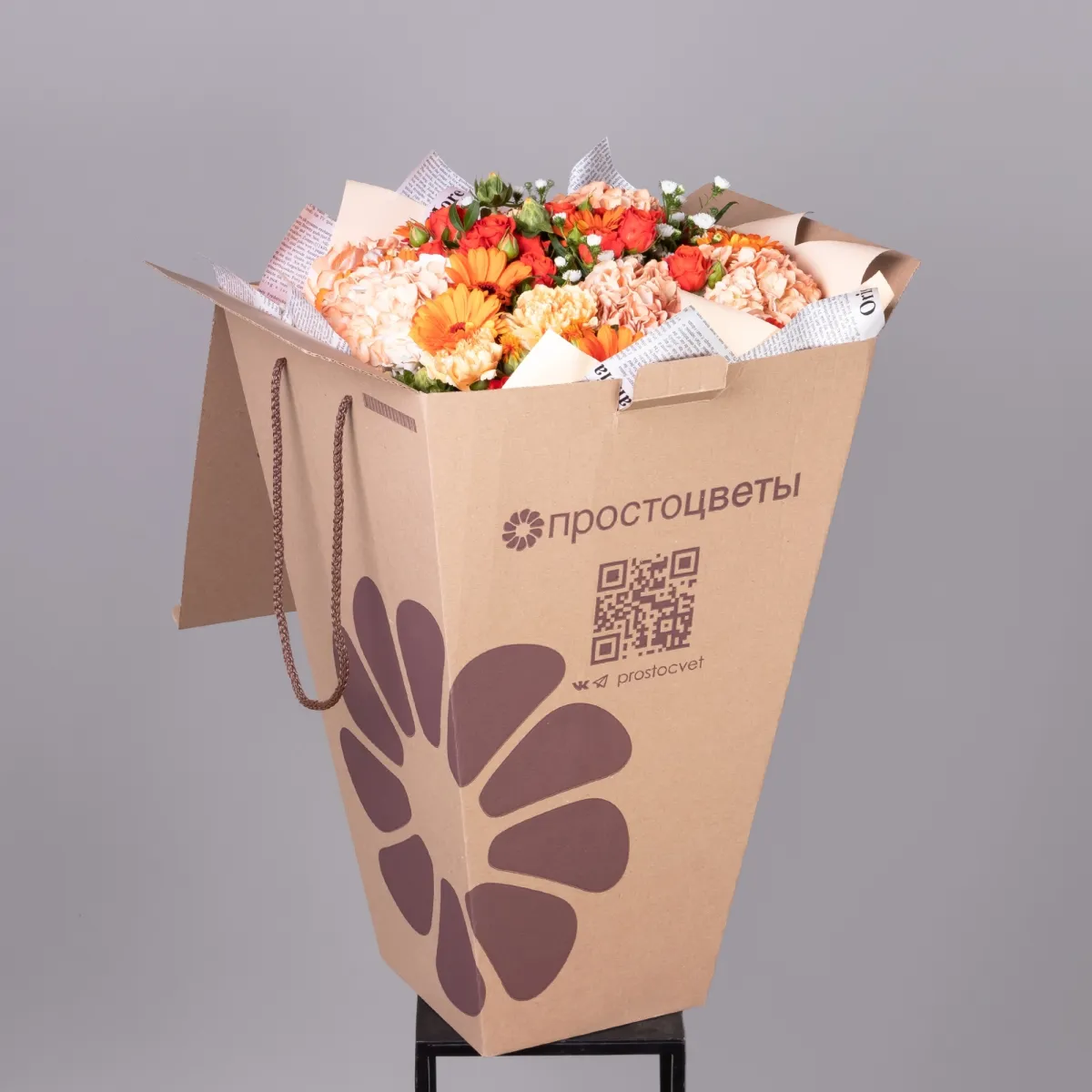 Флористический букет "Цветочный каскад"_6