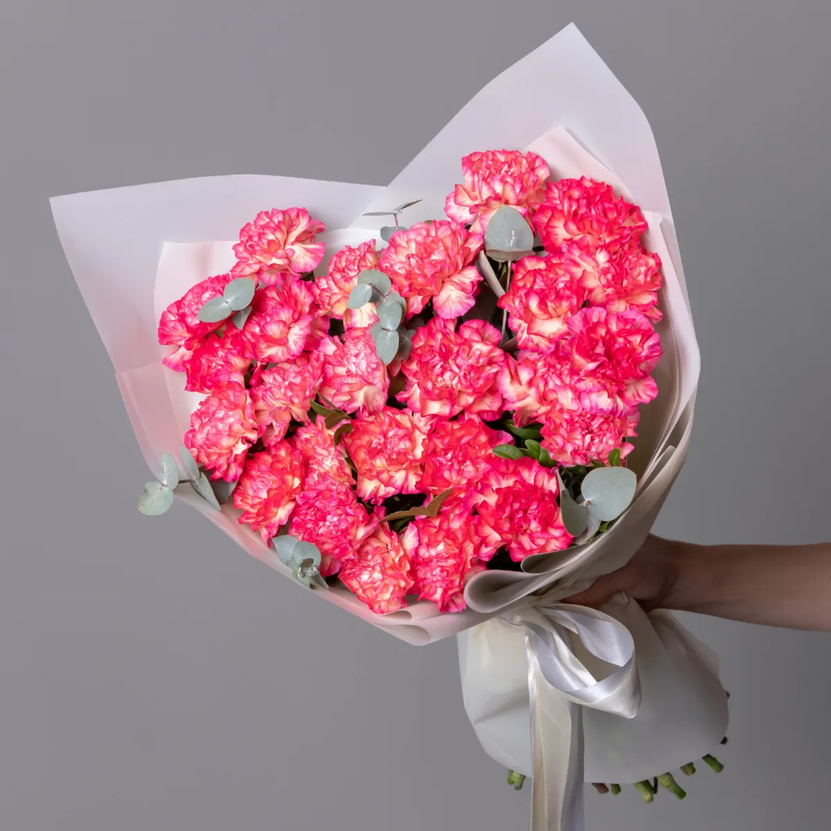 Флористический букет "Яркие диантусы"_1