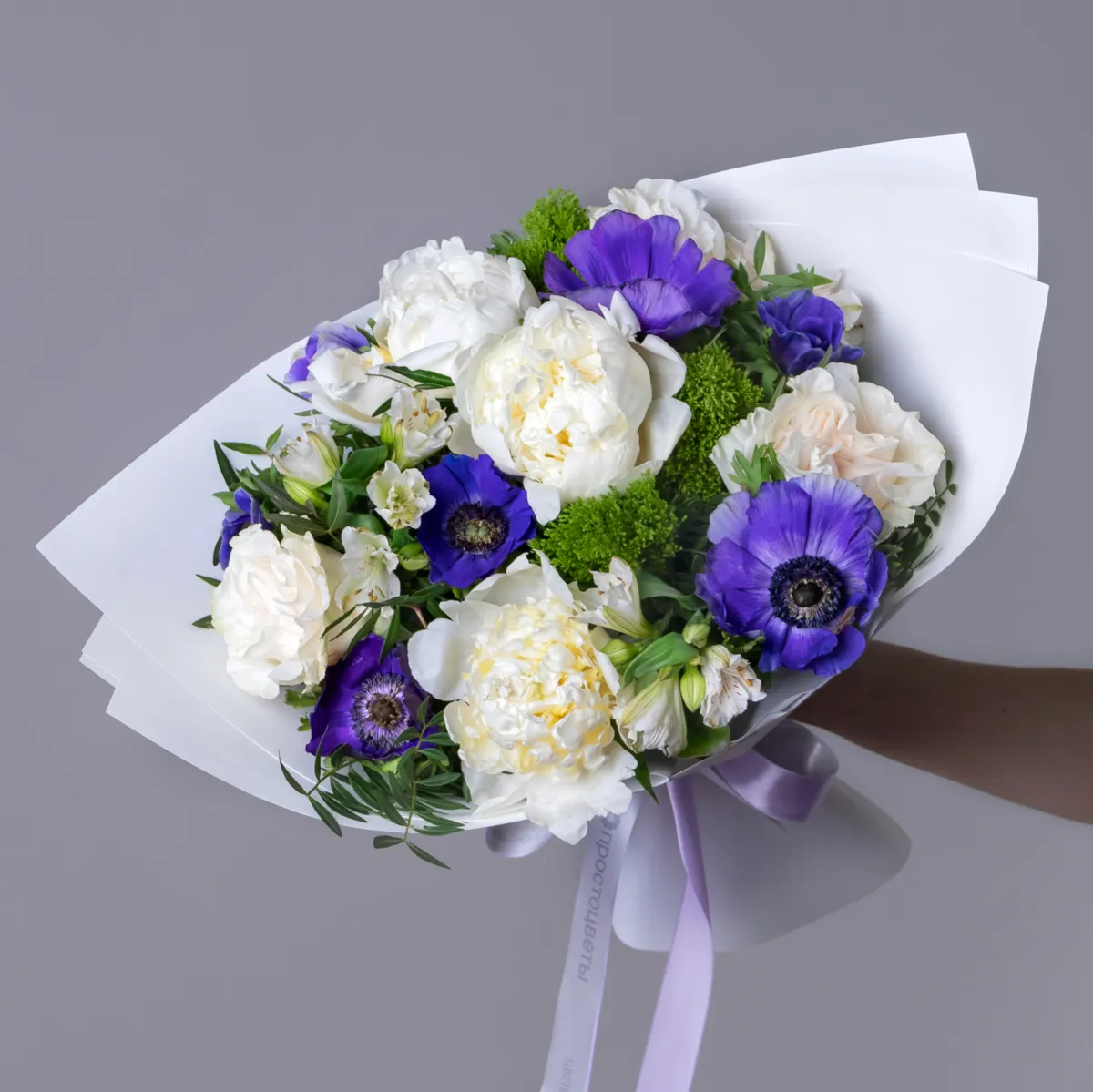 Флористический букет "Контрастная нежность"_1