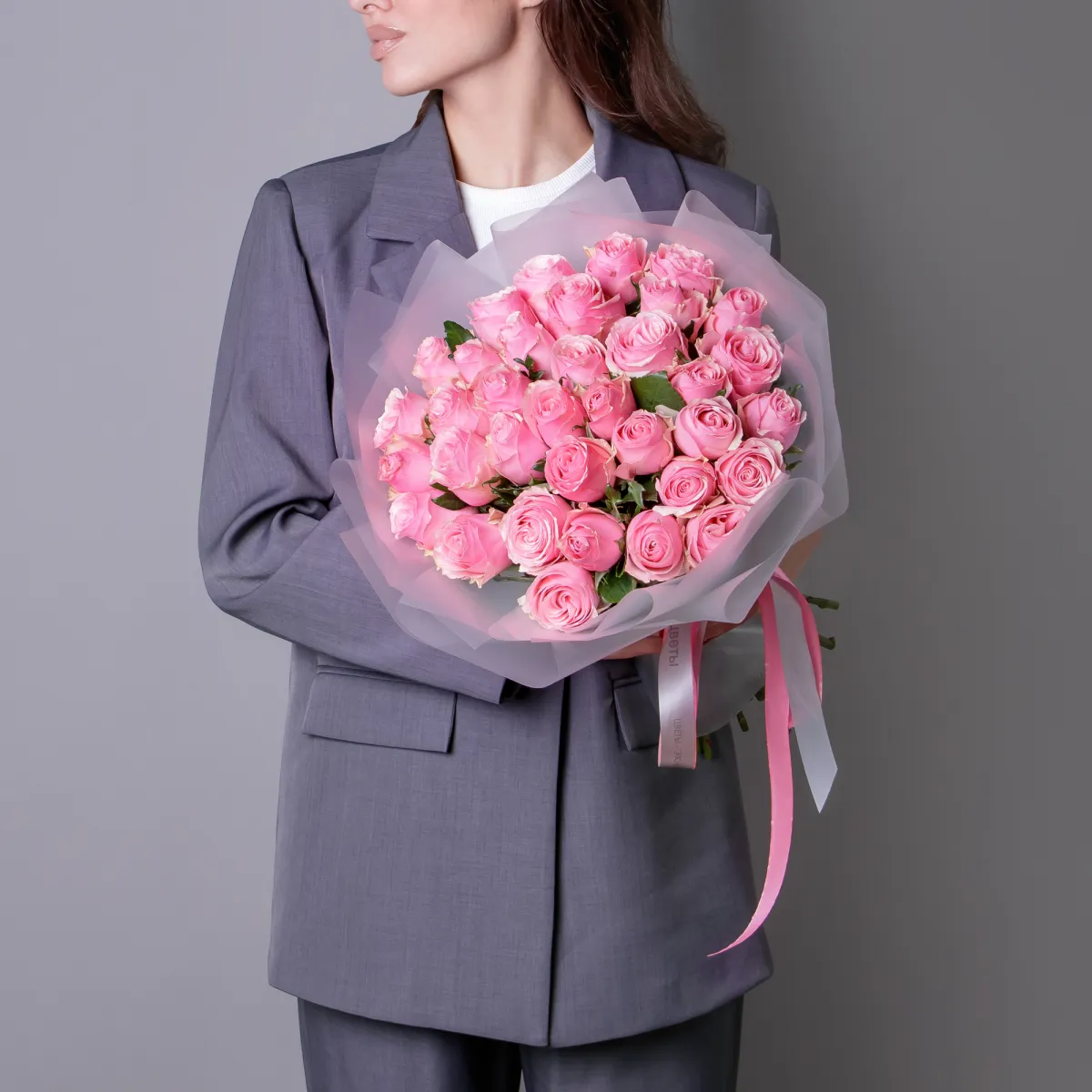 Букет Роза "Розовая"_2