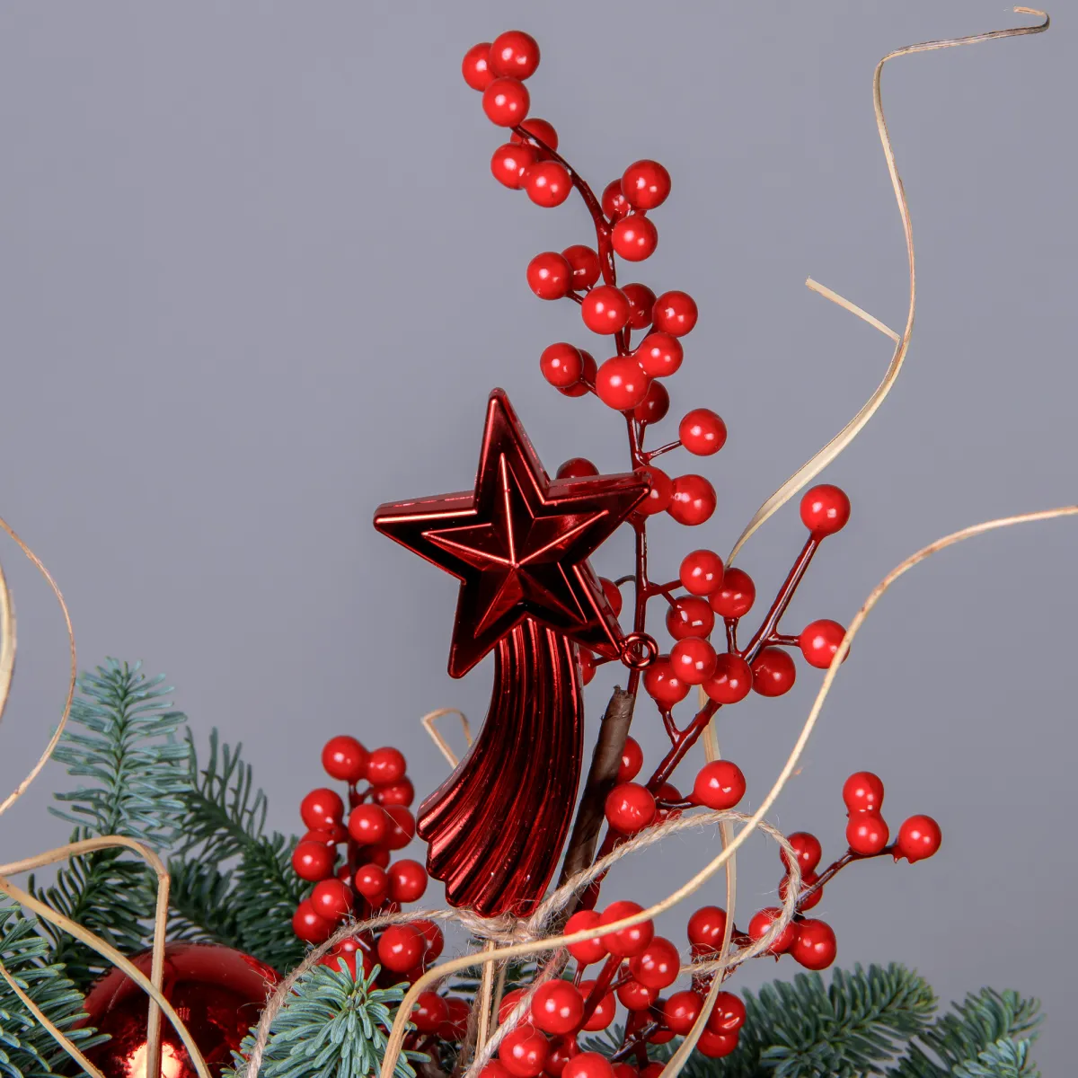 Композиция "Новогодняя с корицей и ягодами"_3