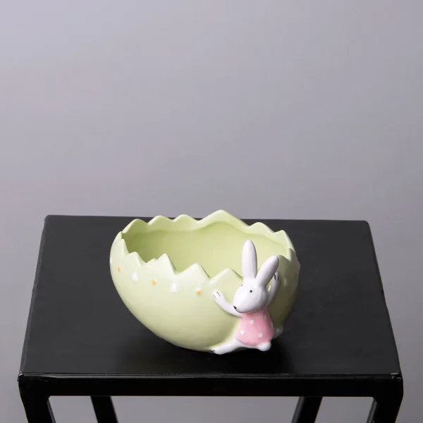 Фигурка ГК Зайчик кашпо 834-881 зеленый_1