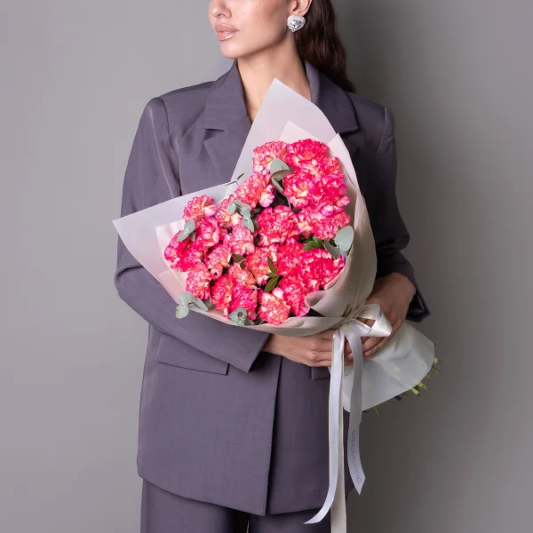 Флористический букет "Яркие диантусы"_2