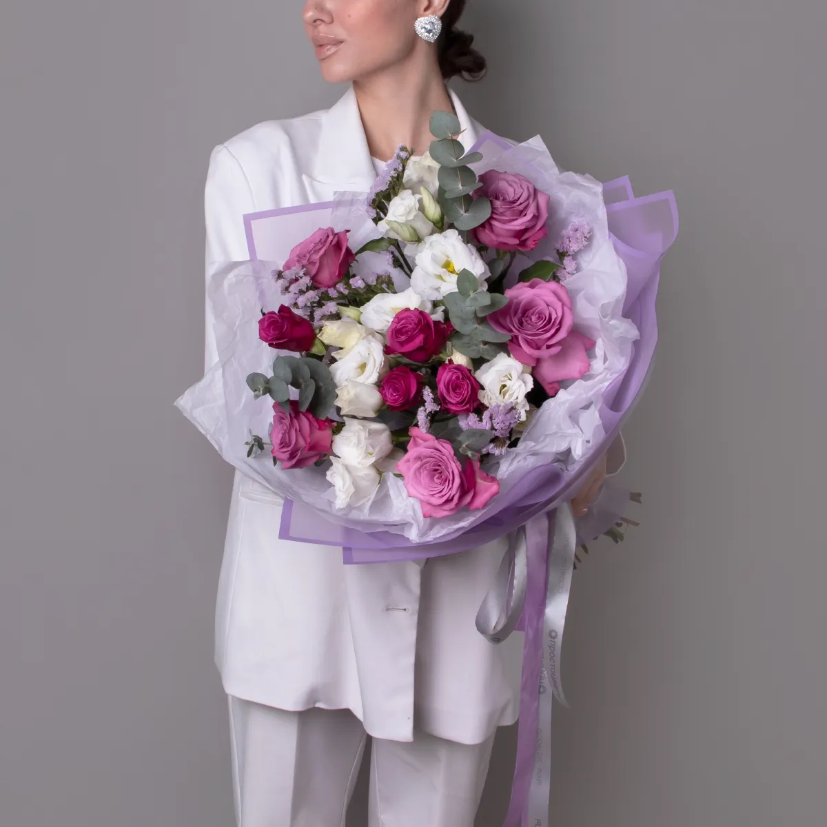 Флористический букет NEW "Черничный пирог L"_2