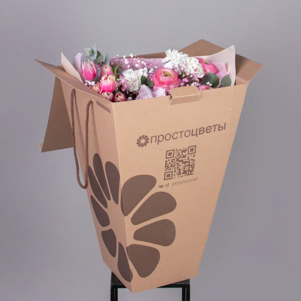 Флористический букет "Рассветная роса"_5