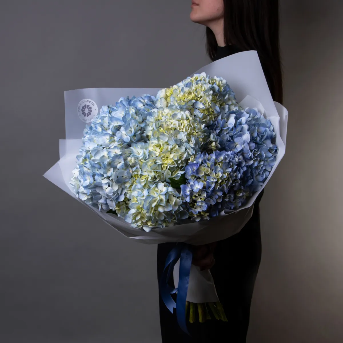 Букет Гидрангия "Премиум Блю Кролла"
