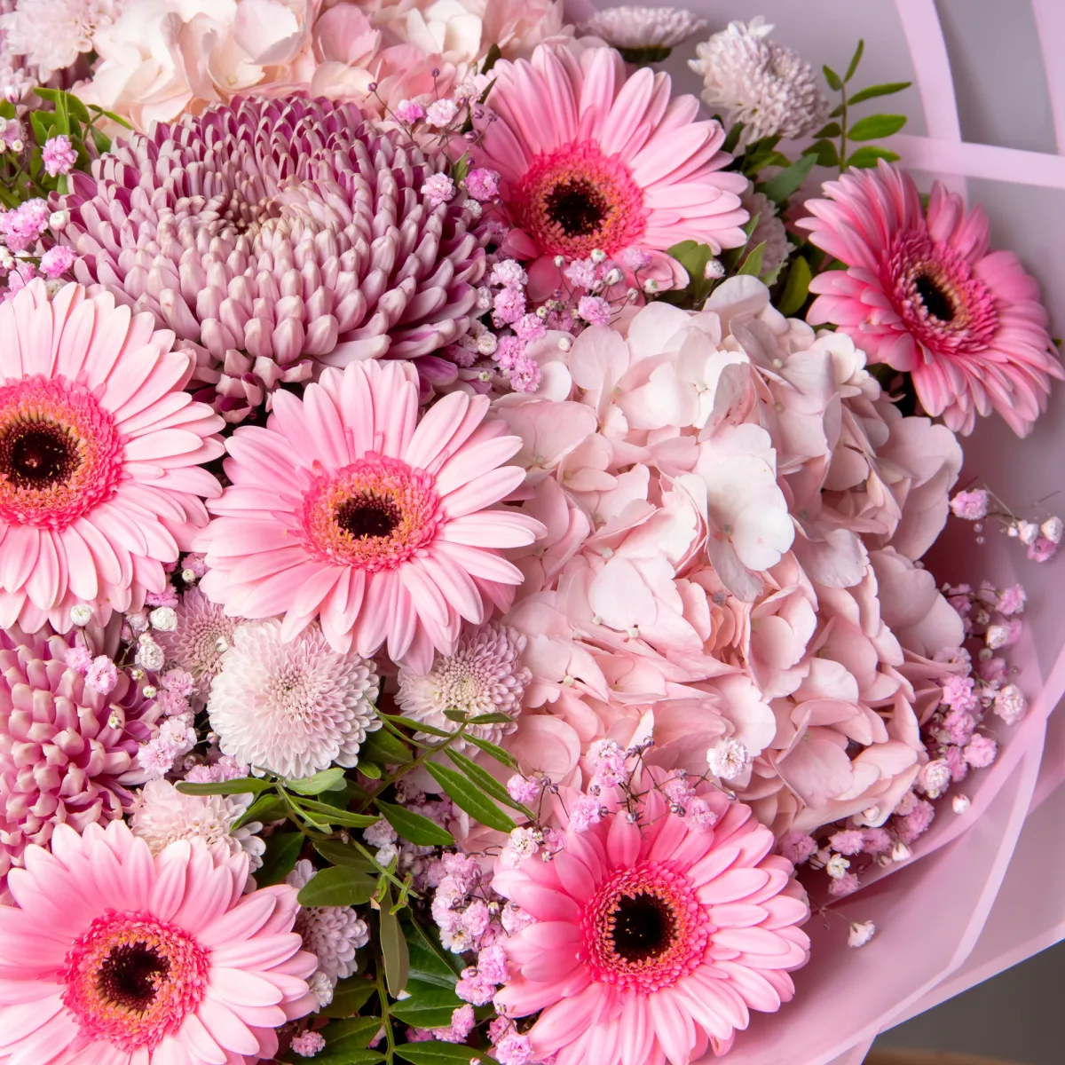 Флористический букет "Розовый кварц"_4