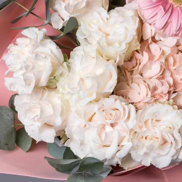 Флористический букет "Пудровая нежность"_5