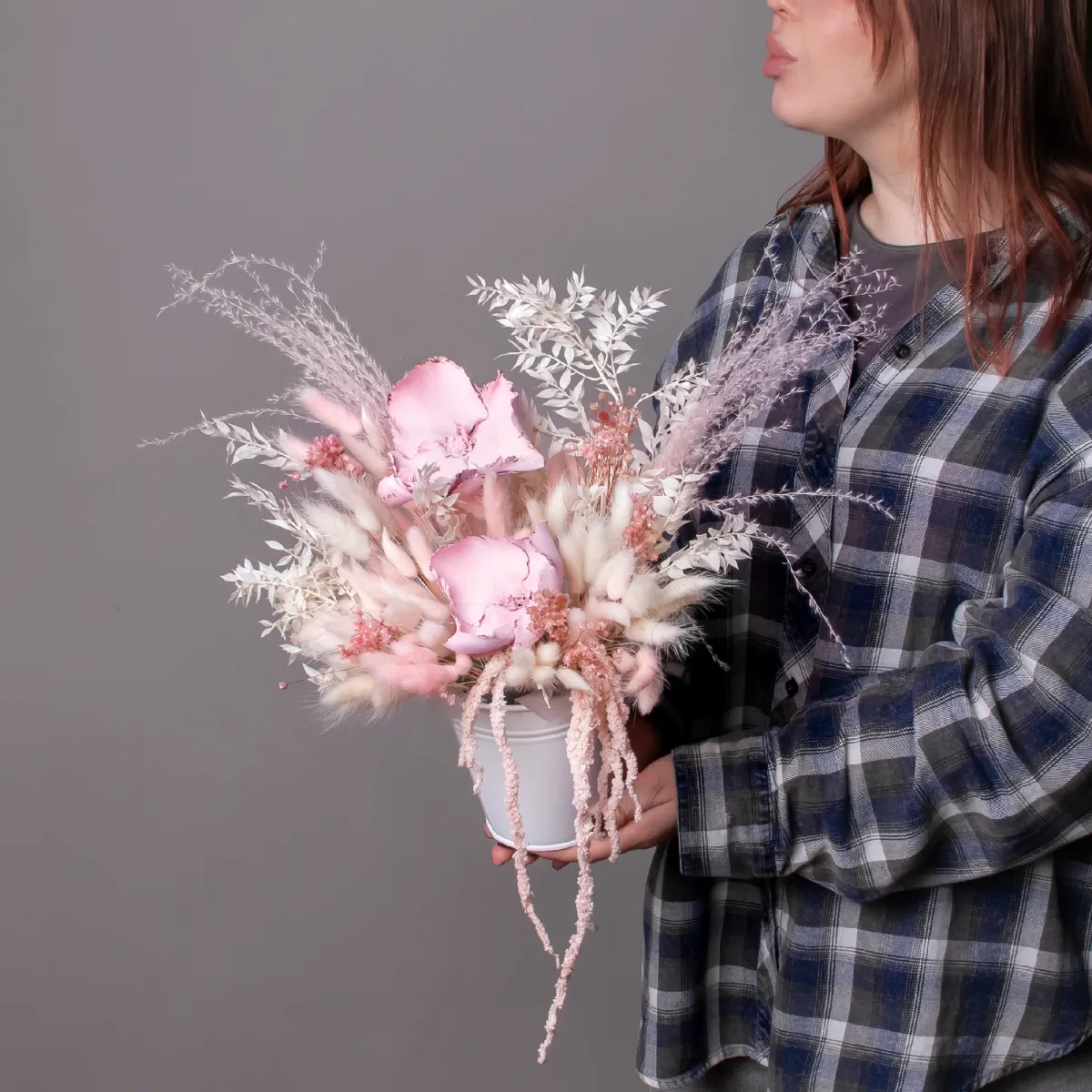 Композиция "Сухоцветы в кашпо №4"_2