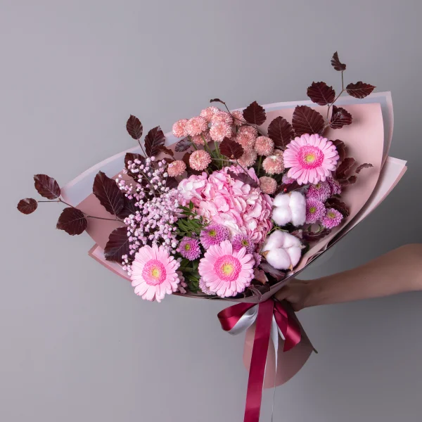 Флористический букет "Розовый сон"_1