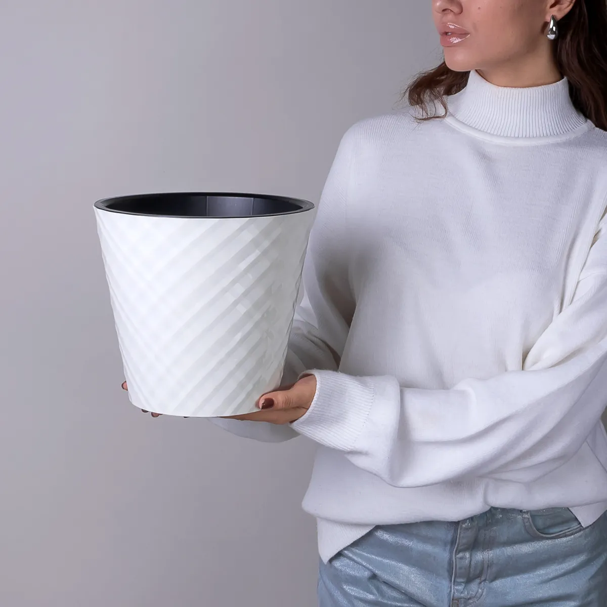 Кашпо Ингрин Manhattan, c дренажной вставкой_2