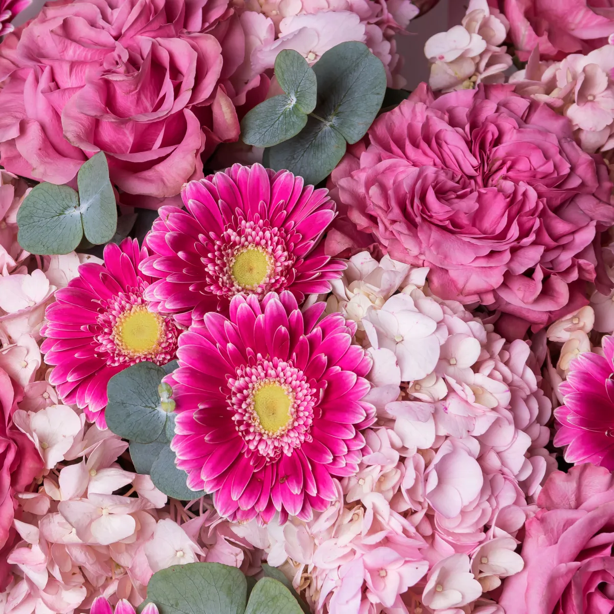 Флористический букет "Розовый каскад"_4