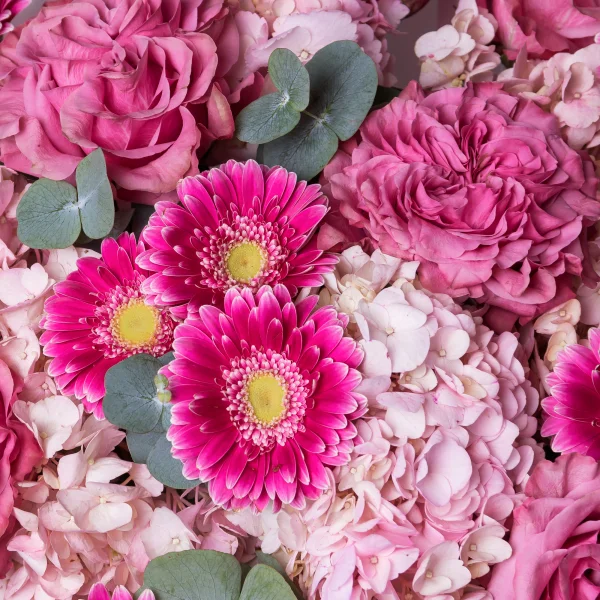 Флористический букет "Розовый каскад"_4