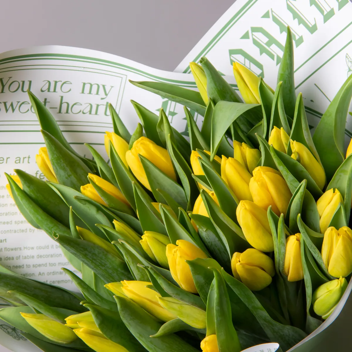Букет Тюльпан "Эн Стронг Голд"_4