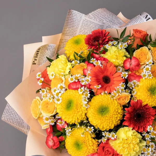 Флористический букет "Солнечная поляна"_3