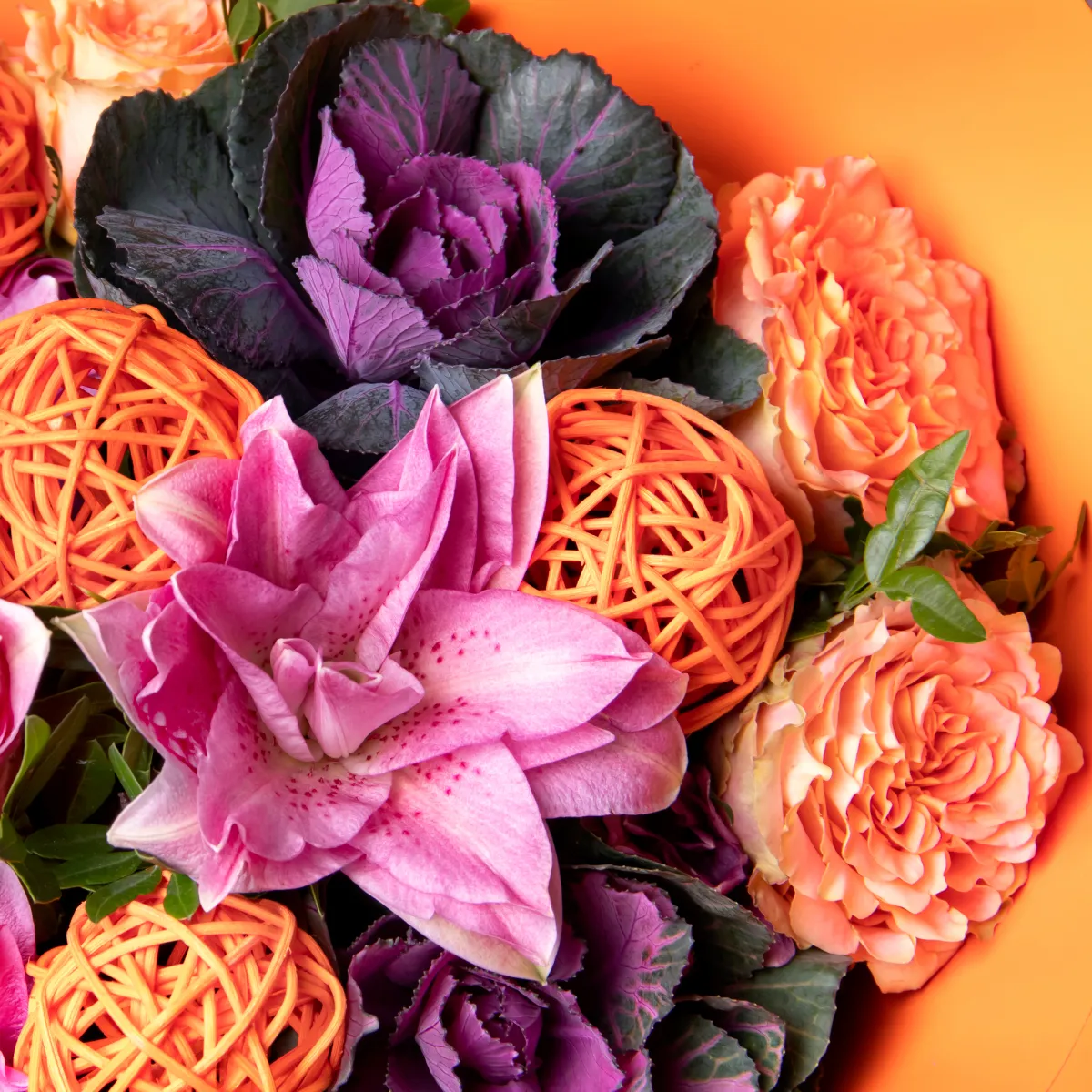 Флористический букет "Имбирный вальс"_4