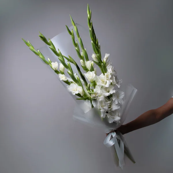 Букет Гладиолус "Вайт"_1