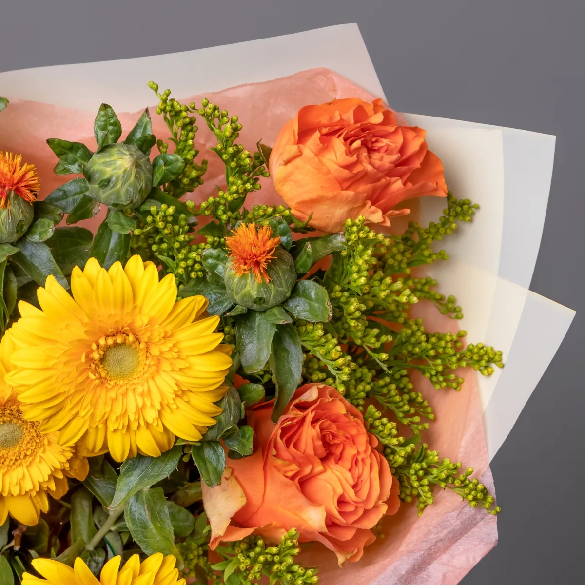 Флористический букет "Лучезарный день"_5
