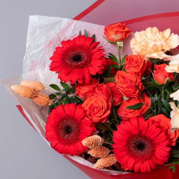 Флористический букет "Красный сад"_3
