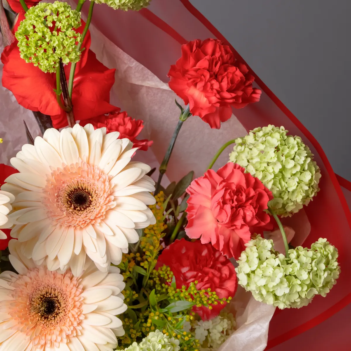 Флористический букет "Румяные зори"_5