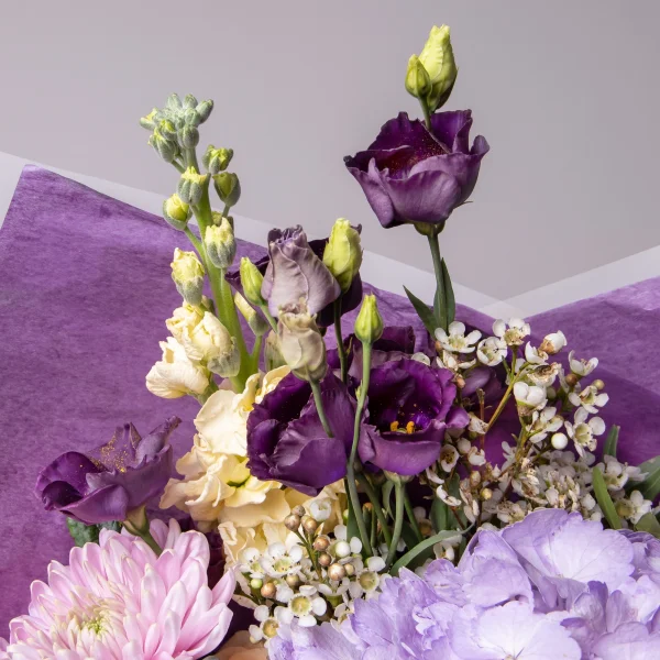 Флористический букет "Аметистовая дымка"_4