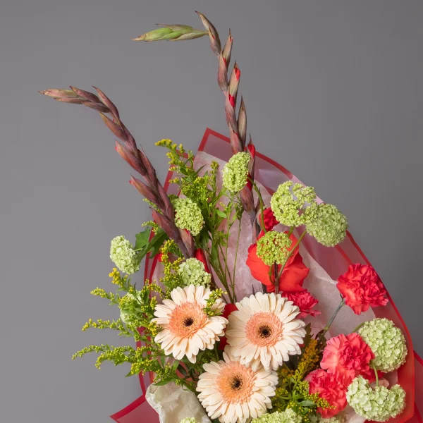 Флористический букет "Румяные зори"_3